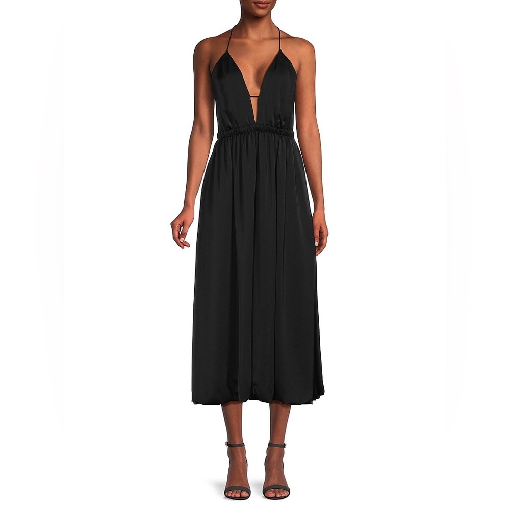 Ramy Brook Miley Plunging Midi Dress